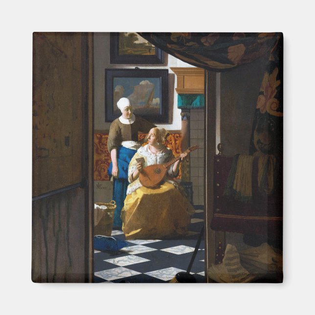 Liebe Brief, Johannes Vermeer Magnet (Vorne)