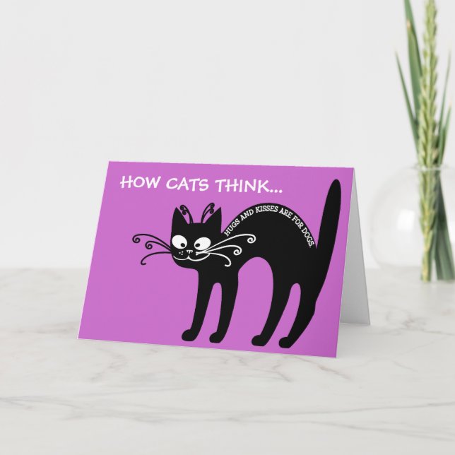 Liebe Brief von meiner Katze: Katzenetiquette Feiertagskarte (Vorderseite)