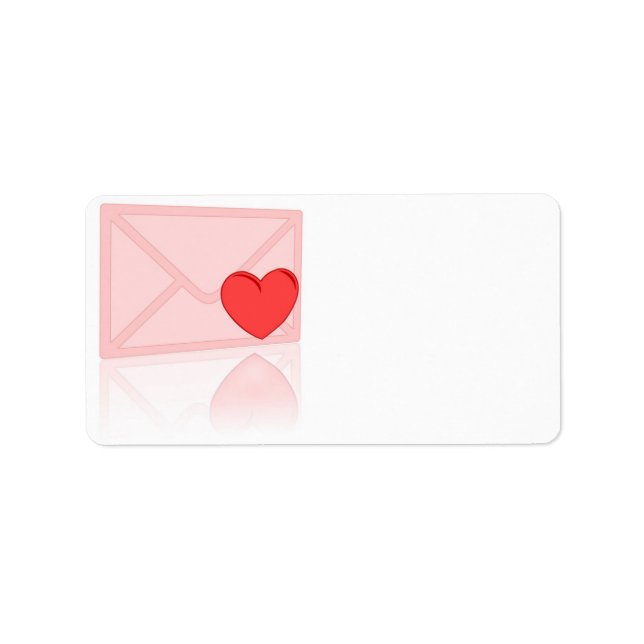 Liebe-Briefadresse Adressaufkleber (Vorne)