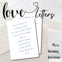 Liebe Briefe MICRO WEDD handgeschriebene Tinte seh