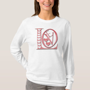 Liebe Briefe mit Herzen von Shirley Taylor T-Shirt