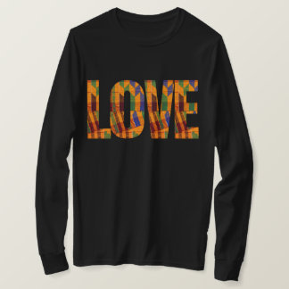 Liebe Briefe mit Kente Tuch Long Sleeves T-Shirt