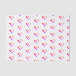 Liebe Bright Hearts Seidenpapier