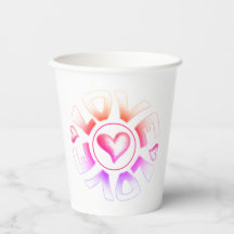 Liebe Bright Paper Cups