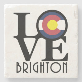 LIEBE Brighton Colorado Steinuntersetzer