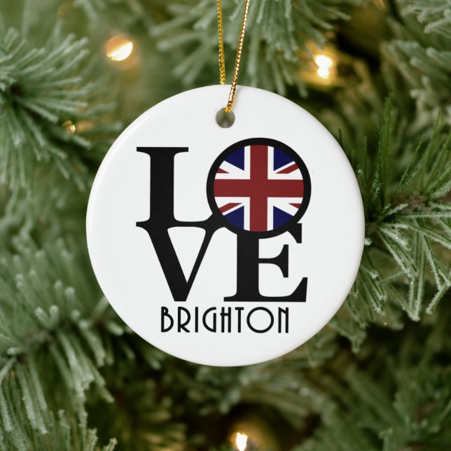 LIEBE Brighton England Keramik Ornament (Baum)