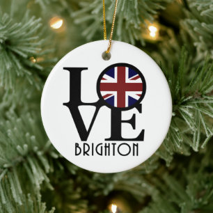 LIEBE Brighton England Keramik Ornament