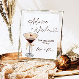 Liebe bringt Martini-Ratschläge und Wünsche Unters Poster