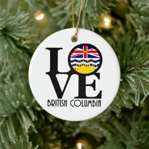 LIEBE British Columbia Keramik Ornament