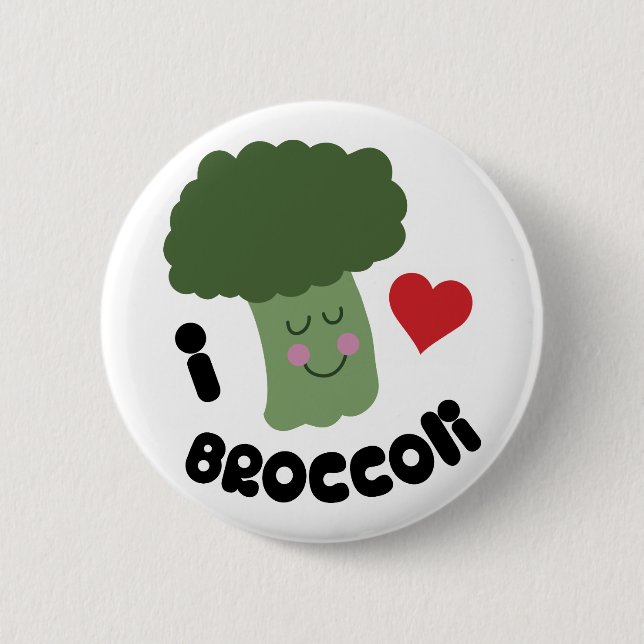 Liebe Broccoli Button (Vorderseite)