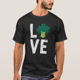 Liebe Broccoli Funny Veganes Gemüse Vegetarian Gr T-Shirt