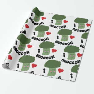 Liebe Broccoli Geschenkpapier