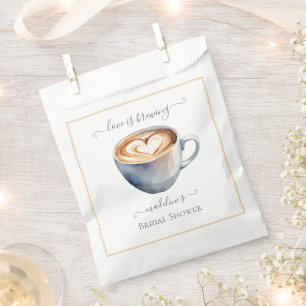 Liebe brodelt Kaffee Brautparty Geschenktütchen