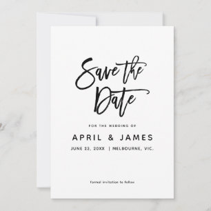 Liebe Brush Typografie Save The Date