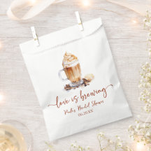 Liebe brütet Kaffeebohnen Brautparty