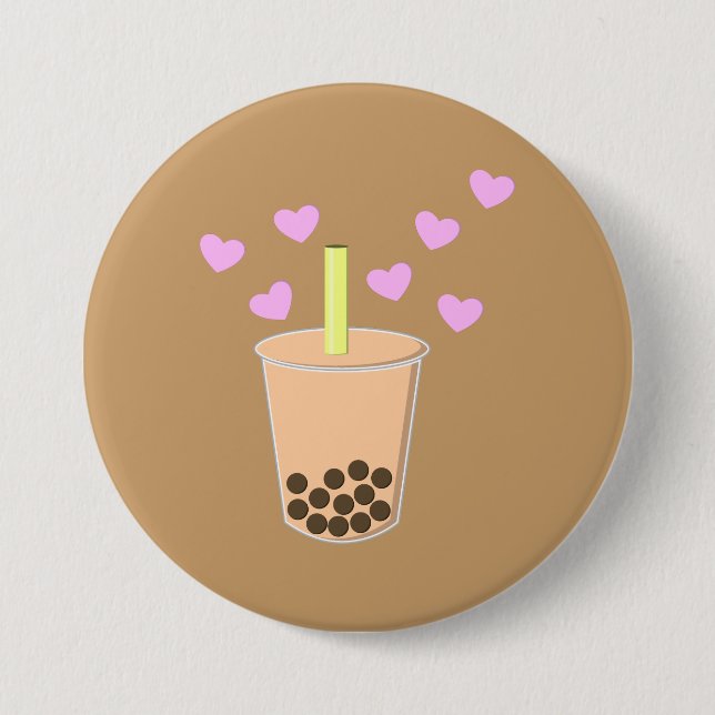 Liebe Bubble Tee Button (Vorderseite)