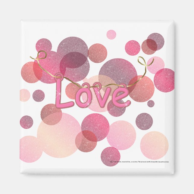 Liebe Bubbles Magnet (Vorne)