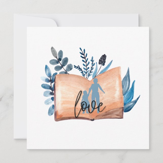 Liebe buchen einladung (Vorderseite)