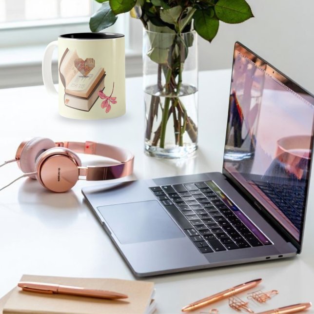 Liebe buchen mit Herzkarte und Liebe Zweifarbige Tasse (Von Creator hochgeladen)