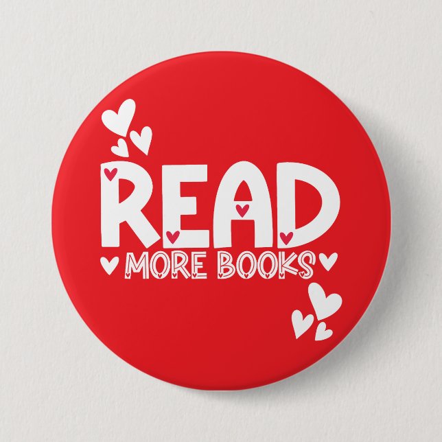 Liebe Bücher lesen Button (Vorderseite)