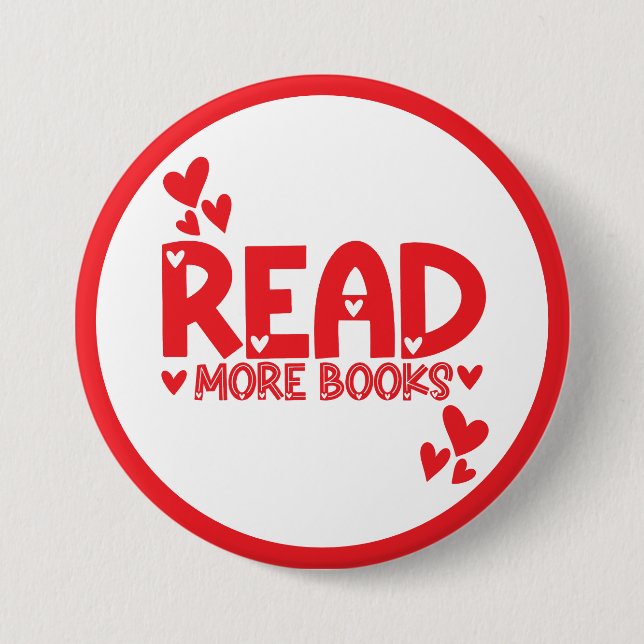 Liebe Bücher lesen Button (Vorderseite)
