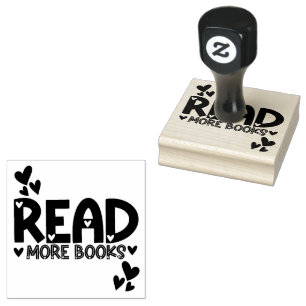 Liebe Bücher lesen Gummistempel