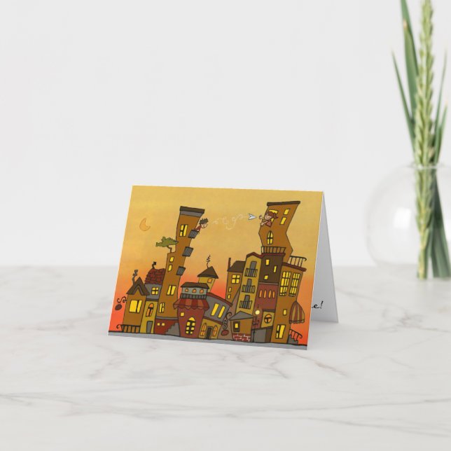 Liebe-Buchstabe NOTECARD Karte (Vorderseite)