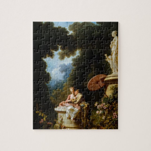 Liebe-Buchstaben durch Jean Honore Fragonard Puzzle (Vertikal)