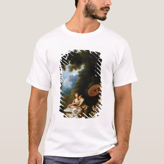 Liebe-Buchstaben durch Jean Honore Fragonard T-Shirt (Vorderseite)
