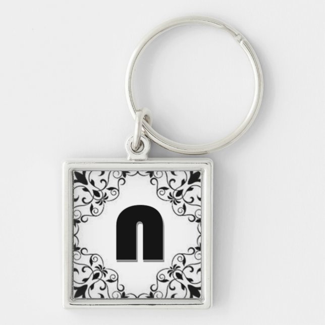 Liebe Buchstaben "N" Schlüsselanhänger (Vorne)