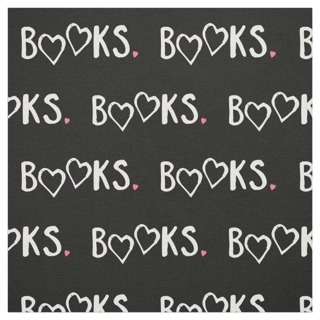 Liebe bucht rosa Herzen Stoff (Muster)