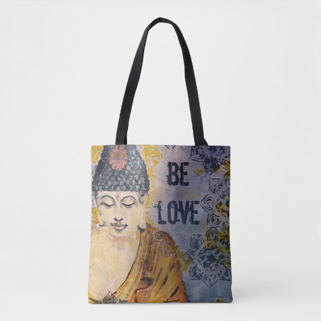 Liebe-Buddhawatercolor-Kunst-Tasche (Vorderseite)