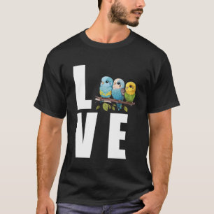 Liebe Budgie Mama Budgerigar Parakeet Bird Pullove T-Shirt