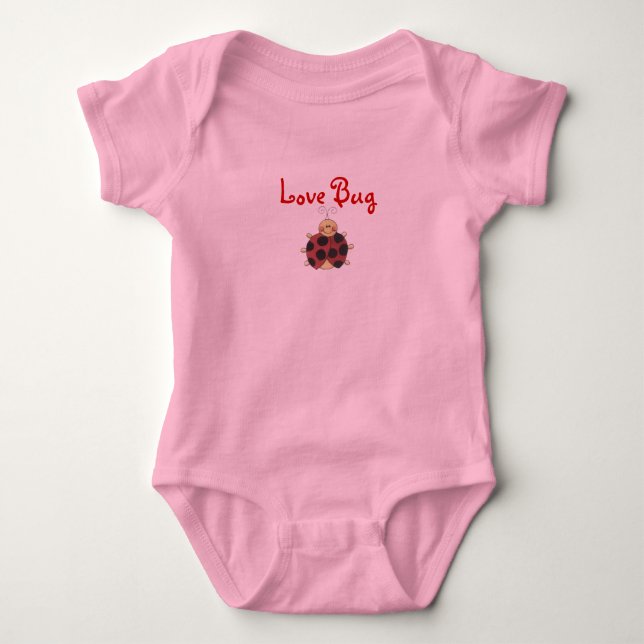 Liebe Bug Baby Strampler (Vorderseite)