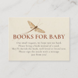 Liebe Bug Books für Babydusche Einsteckkarte Begleitkarte