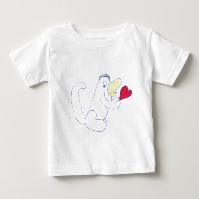 Liebe Bug Children's Jersey T - Shirt (Vorderseite)