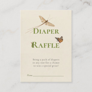 Liebe Bug Diaper Raffle Babydusche Beipackkarte Begleitkarte