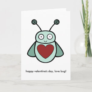 Liebe Bug, Happy Valentine's Day, Liebe Bug! Feiertagskarte
