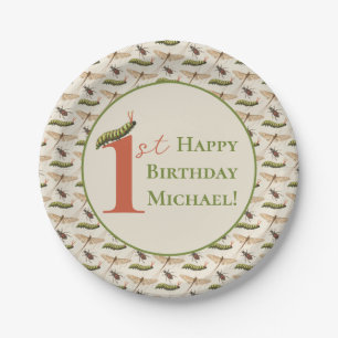 Liebe Bug Insect Individuelle Name 1. Geburtstag Pappteller