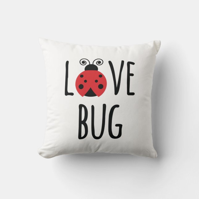 Liebe Bug Kissen (Vorderseite)