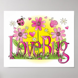 Liebe Bug Lady Bug Girls Mauer Poster