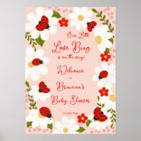 Liebe bug ladybug Babydusche Begrüßungszeichen
