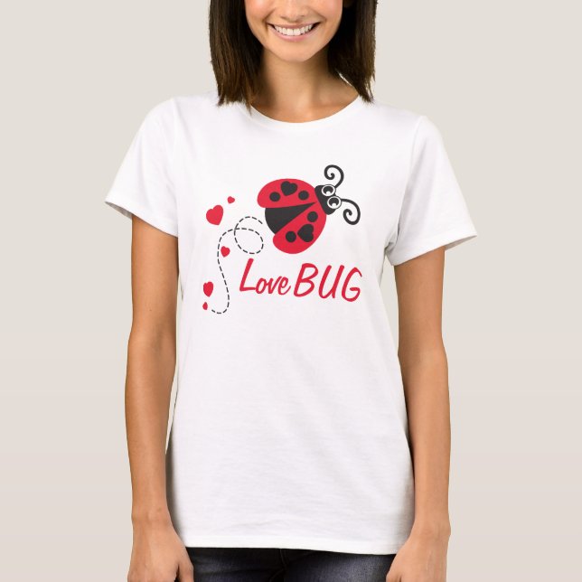 Liebe Bug Ladybug Red T - Shirt (Vorderseite)