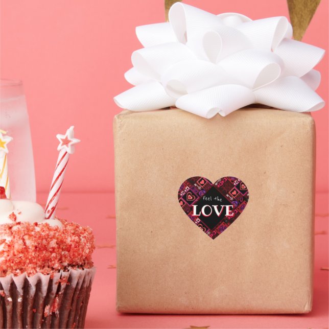 Liebe Bug & Niedlich Hearts Muster Herz-Aufkleber (Party)