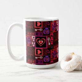 Liebe Bug & Niedlich Hearts Muster Kaffeetasse