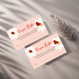 Liebe bug niedliche Ladybug Babydusche Windelpreis Begleitkarte