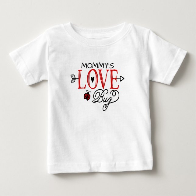 "Liebe Bug" Personalisiert - Kinder / Baby T-shirt (Vorderseite)