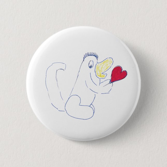 Liebe Bug Round Abzeichen Button (Vorderseite)