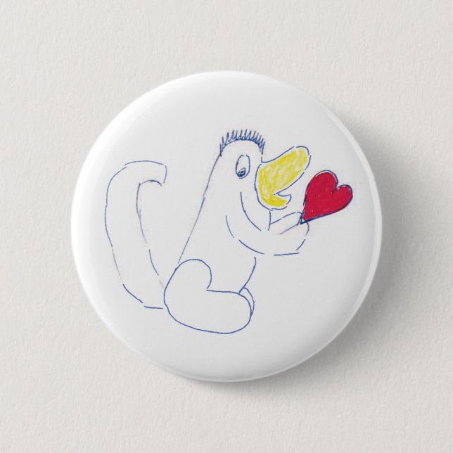 Liebe Bug Round Abzeichen Button (Vorderseite)
