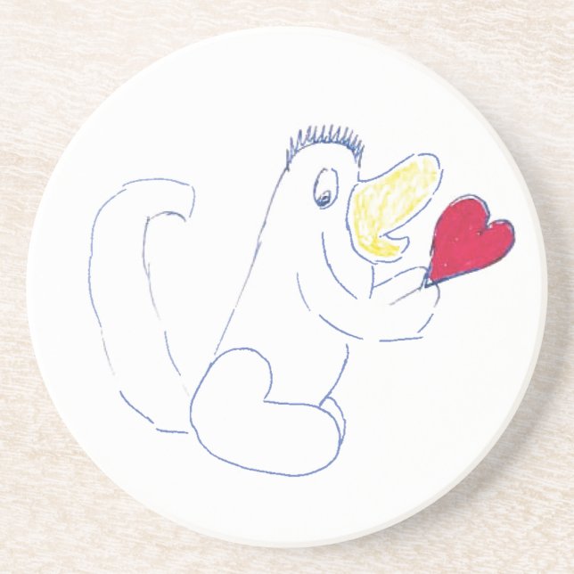 Liebe Bug Sandstone Untersetzer (Vorne)